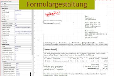Gestaltung Formulare